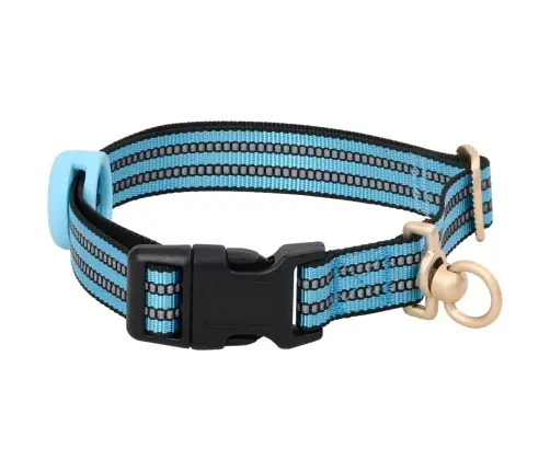 Suņu Siksnas Ar Pavadu Un Kakla Siksnu, Regulējamas, Zilas, Xl Vidaxl