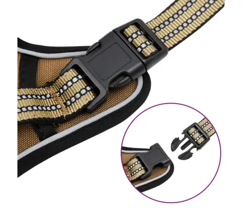 Suņu Siksnas Ar Pavadu Un Kakla Siksnu, Regulējamas, Brūnas, Xl Vidaxl