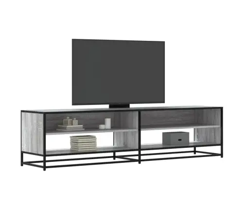 Tv Skapītis, Pelēka Koka, 180,5X40X46 Cm, Inženierijas Koks Vidaxl