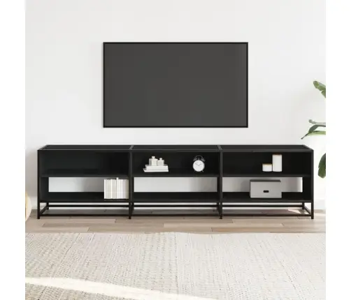 Tv Skapītis, Melns, 180X40X46 Cm, Inženierijas Koks Vidaxl