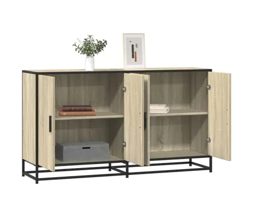 Šoninė Spintelė, Sonoma Ąžuolo, 134X35X76cm Apdirbta Mediena