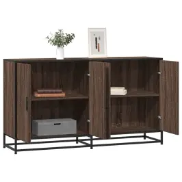 Kumode, Ozolkoka Krāsa, 134X35X76 Cm, Inženierijas Koks Vidaxl