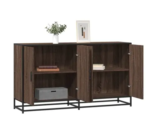 Kumode, Ozolkoka Krāsa, 134X35X76 Cm, Inženierijas Koks Vidaxl