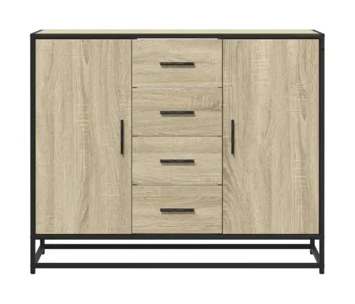 Kumode, Ozolkoka Krāsa, 92X35X76 Cm, Inženierijas Koks Vidaxl