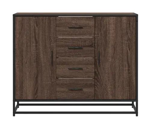 Kumode, Ozolkoka Krāsa, 92X35X76 Cm, Inženierijas Koks Vidaxl