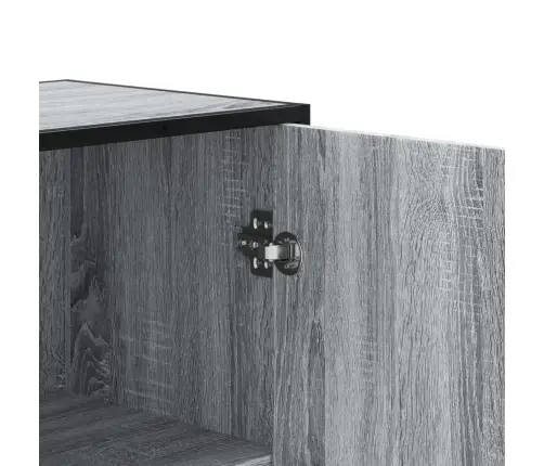 Augstā Dēlis Pelēka Ozolkoka 68X35X139 Cm Inženierijas Koks Vidaxl