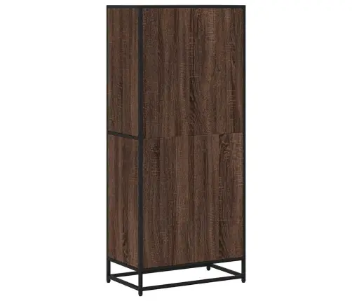 Raamaturiiul, Pruun Tamm, 60X35X139 cm Tehispuit