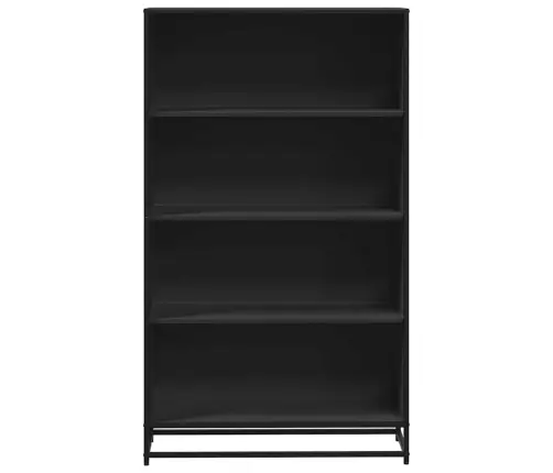 Raamaturiiul, Must, 80,5X35X139 cm Tehispuit