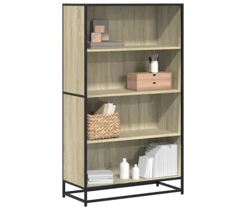 Grāmatu Plaukts, Ozola Krāsa, 80,5X35X139 Cm, Inženierijas Koks Vidaxl