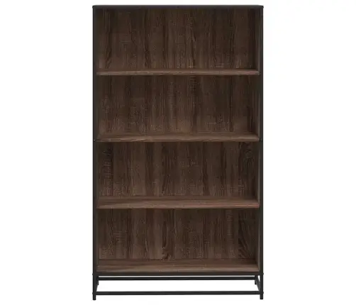 Grāmatu Plaukts, Brūna Ozola, 80,5X35X139 Cm, Inženierijas Koks Vidaxl