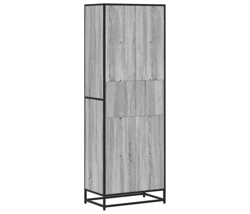 Knygų Spinta, Pilka Ąžuolo, 60X35X170,5cm Apdirbta Mediena