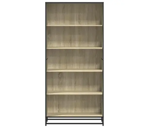 Knygų Spinta, Sonoma Ąžuolo, 80,5X35X170,5cm Apdirbta Mediena