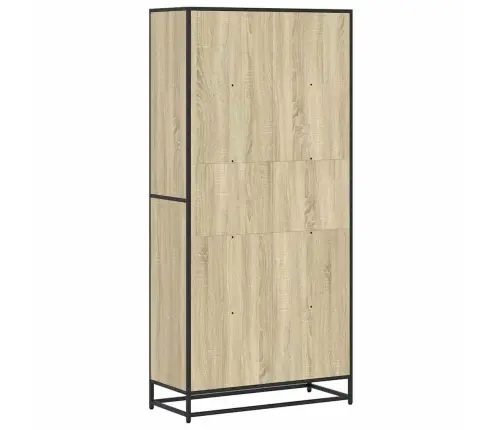 Knygų Spinta, Sonoma Ąžuolo, 80,5X35X170,5cm Apdirbta Mediena