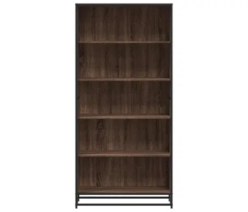 Grāmatu Plaukts, Brūna Ozola, 80,5X35X170,5Cm Inženierijas Koks Vidaxl