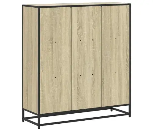 Grāmatplaukts Ozola 97,5X33X107,5 Cm Inženierijas Koks, Metāls Vidaxl