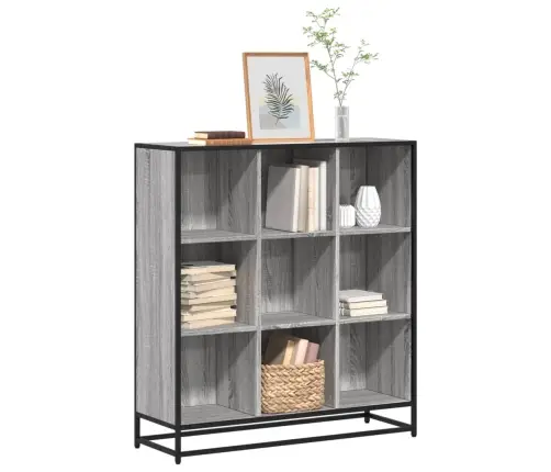 Raamatualus, Hall Sonoma, 97,5X33X107,5 cm Tehispuit Ja Metall