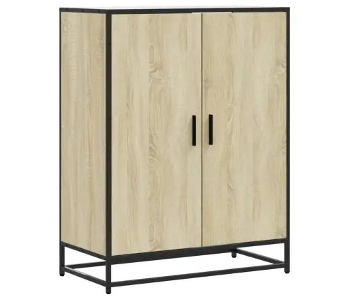 Apavu Skapītis, Ozolkoka, 75X38X97,5Cm Inženierijas Koks&Metāls Vidaxl