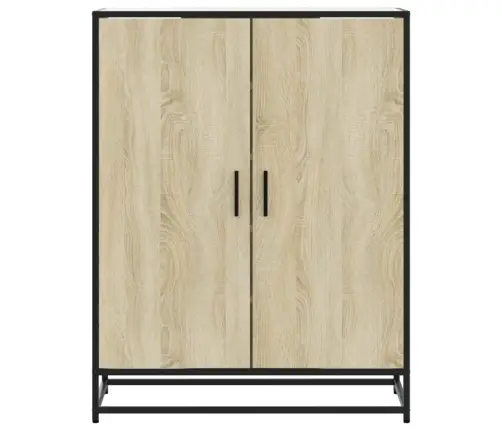 Apavu Skapītis, Ozolkoka, 75X38X97,5Cm Inženierijas Koks&Metāls Vidaxl