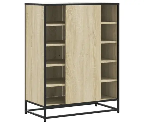 Apavu Skapītis, Ozolkoka, 75X38X97,5Cm Inženierijas Koks&Metāls Vidaxl