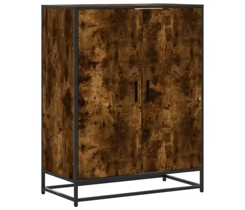 Apavu Skapītis, Ozolkoka, 75X38X97,5Cm Inženierijas Koks&Metāls Vidaxl