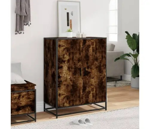 Apavu Skapītis, Ozolkoka, 75X38X97,5Cm Inženierijas Koks&Metāls Vidaxl