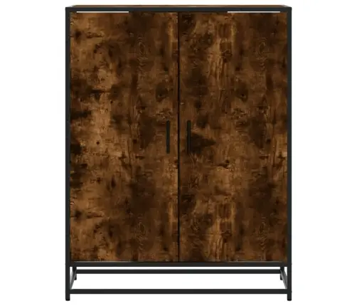 Apavu Skapītis, Ozolkoka, 75X38X97,5Cm Inženierijas Koks&Metāls Vidaxl