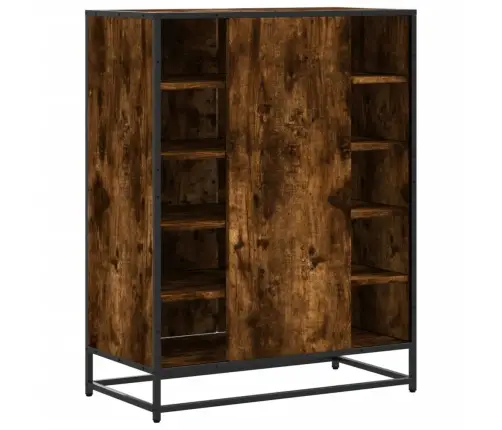 Apavu Skapītis, Ozolkoka, 75X38X97,5Cm Inženierijas Koks&Metāls Vidaxl