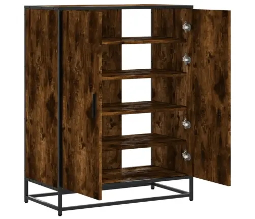 Apavu Skapītis, Ozolkoka, 75X38X97,5Cm Inženierijas Koks&Metāls Vidaxl