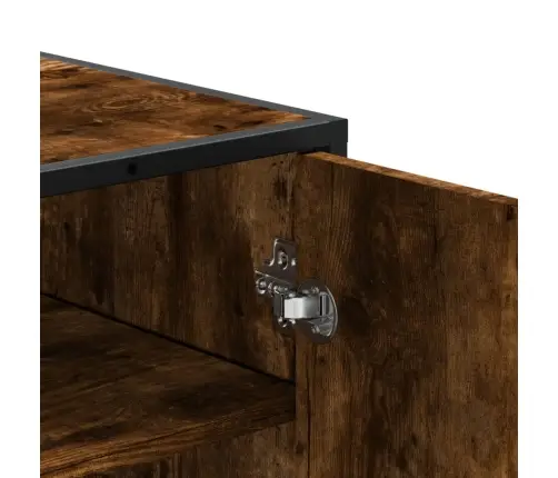 Apavu Skapītis, Ozolkoka, 75X38X97,5Cm Inženierijas Koks&Metāls Vidaxl