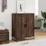 Apavu Skapītis, Brūns, 75X38X97,5 Cm, Inženierijas Koks&Metāls Vidaxl