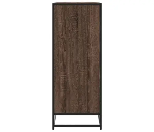 Apavu Skapītis, Brūns, 75X38X97,5 Cm, Inženierijas Koks&Metāls Vidaxl