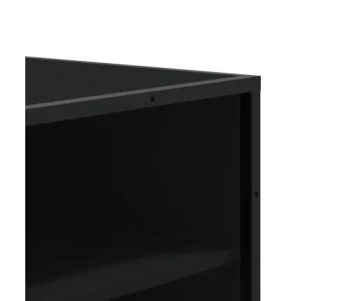 Jalatsikapp, Must, 75X38X97,5 cm Tehispuit