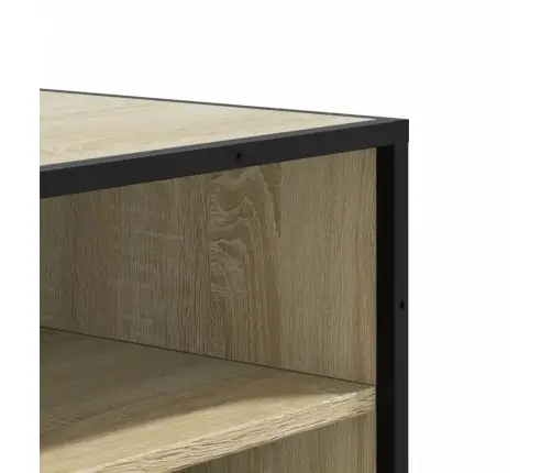 Apavu Skapītis, Ozolkoka, 75X38X97,5Cm Inženierijas Koks&Metāls Vidaxl