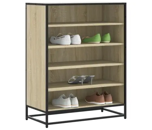 Apavu Skapītis, Ozolkoka, 75X38X97,5Cm Inženierijas Koks&Metāls Vidaxl