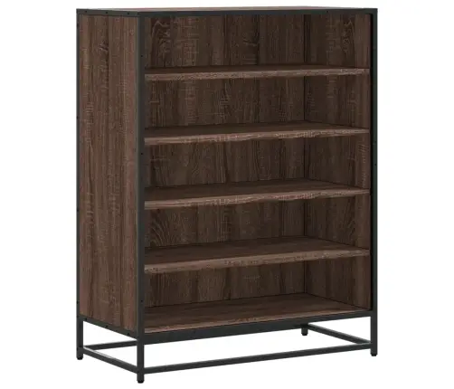 Apavu Skapītis, Brūns, 75X38X97,5 Cm, Inženierijas Koks&Metāls Vidaxl