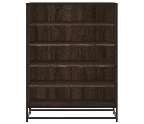 Apavu Skapītis, Brūns, 75X38X97,5 Cm, Inženierijas Koks&Metāls Vidaxl