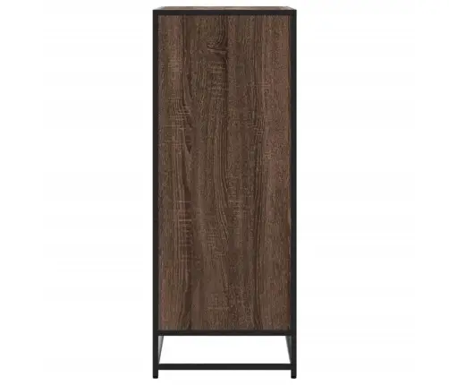 Apavu Skapītis, Brūns, 75X38X97,5 Cm, Inženierijas Koks&Metāls Vidaxl