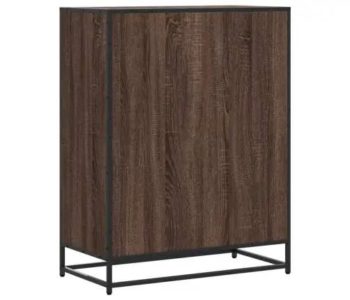 Apavu Skapītis, Brūns, 75X38X97,5 Cm, Inženierijas Koks&Metāls Vidaxl