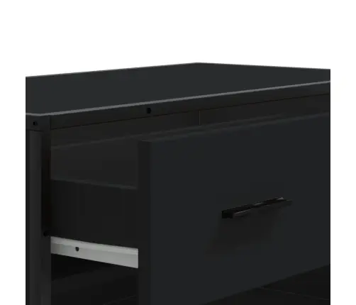 Apavu Skapis Melns 75X38X97,5 Cm Engineered Wood And Metal Vidaxl