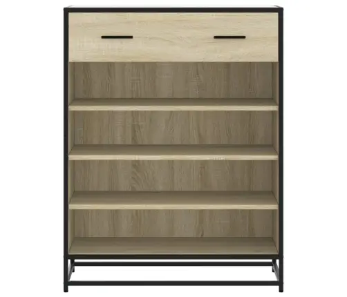 Apavu Skapītis, Ozolkoka, 75X38X97,5Cm Inženierijas Koks&Metāls Vidaxl