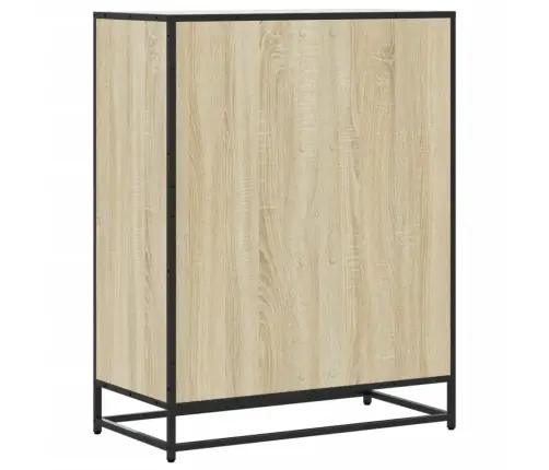 Apavu Skapītis, Ozolkoka, 75X38X97,5Cm Inženierijas Koks&Metāls Vidaxl