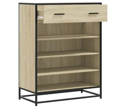 Apavu Skapītis, Ozolkoka, 75X38X97,5Cm Inženierijas Koks&Metāls Vidaxl