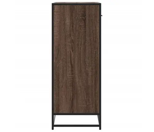 Apavu Skapītis, Brūns, 75X38X97,5 Cm, Inženierijas Koks&Metāls Vidaxl