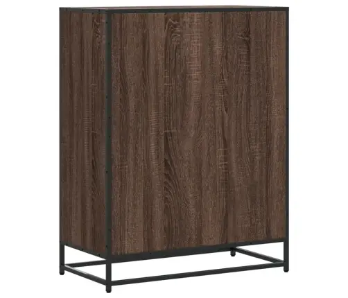 Apavu Skapītis, Brūns, 75X38X97,5 Cm, Inženierijas Koks&Metāls Vidaxl