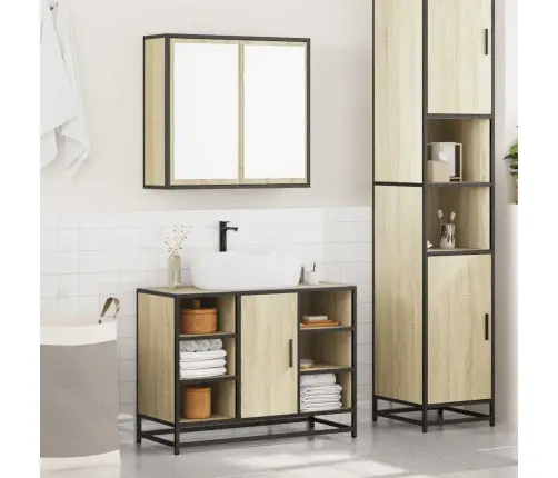 2-Daļīgs Vannasistabas Mēbeļu Komplekts, Inženierijas Koks Vidaxl