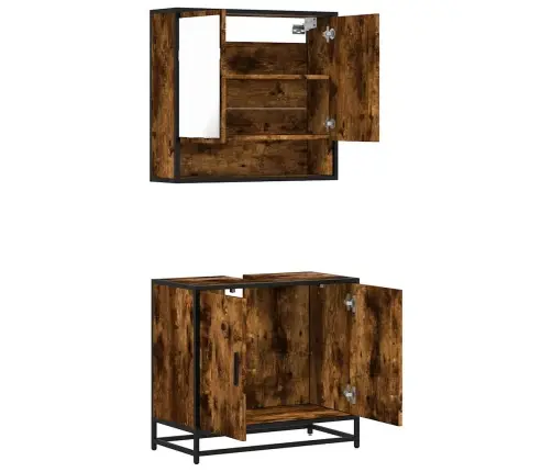 2-Daļīgs Vannasistabas Mēbeļu Komplekts, Inženierijas Koks Vidaxl