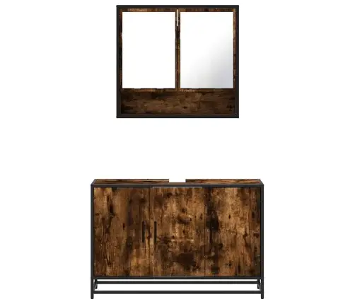 2-Daļīgs Vannasistabas Mēbeļu Komplekts, Inženierijas Koks Vidaxl