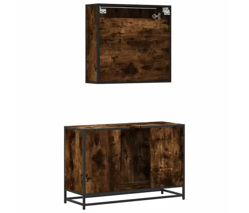 2-Daļīgs Vannasistabas Mēbeļu Komplekts, Inženierijas Koks Vidaxl