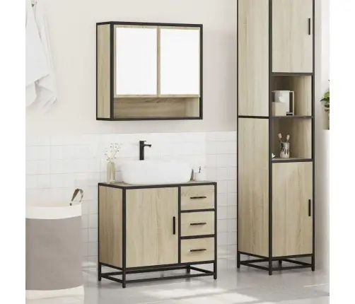 2-Daļīgs Vannasistabas Mēbeļu Komplekts, Inženierijas Koks Vidaxl