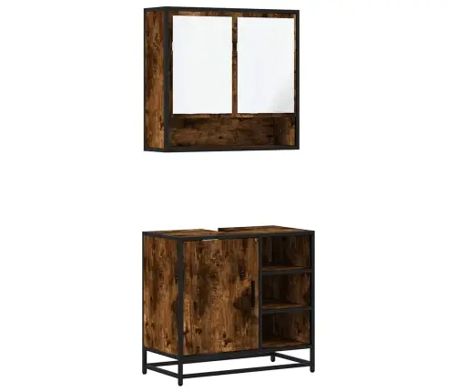 2-Daļīgs Vannasistabas Mēbeļu Komplekts, Inženierijas Koks Vidaxl